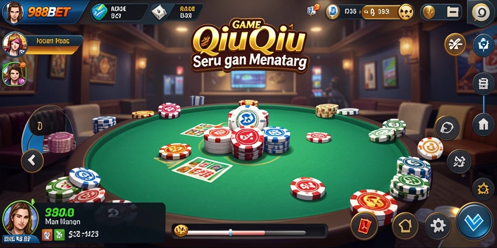 Screenshot permainan QiuQiu yang seru dan penuh tantangan.