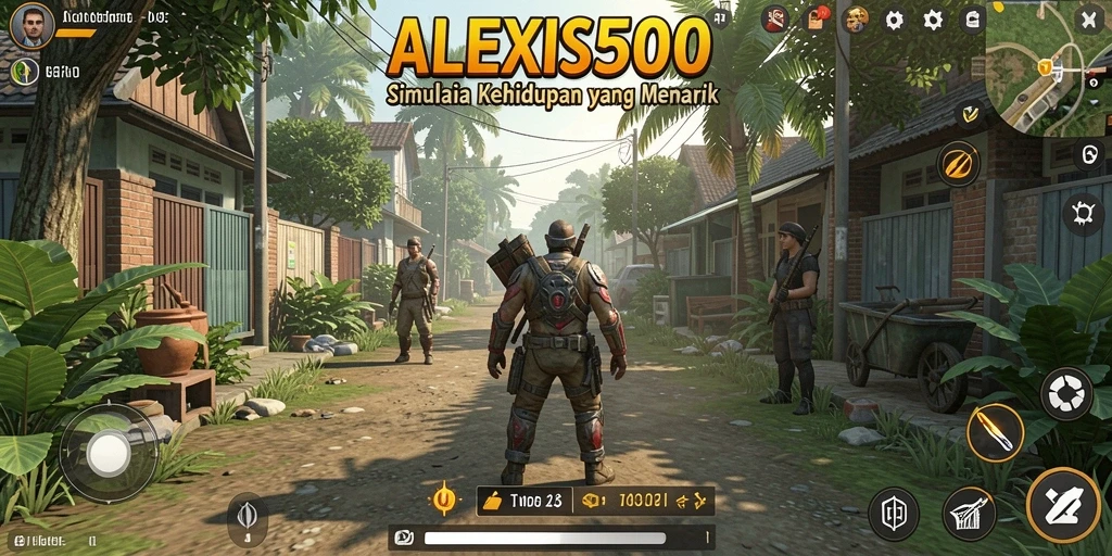Gameplay ALEXIS500 yang memukau dengan berbagai aktivitas menarik.
