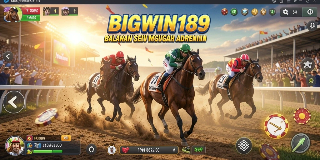 Tampilan menarik dari gameplay balapan di BIGWIN189.