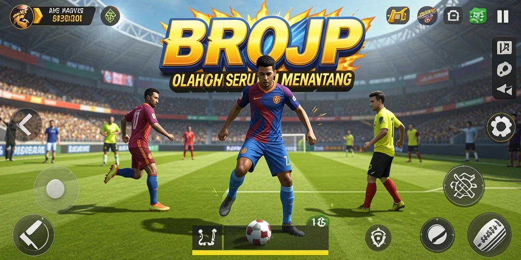 Layar utama <strong>BROJP</strong> menampilkan aksi seru dari berbagai cabang olahraga.