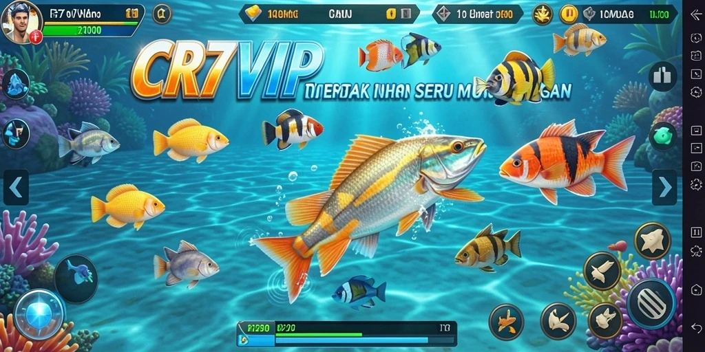 Gameplay seru menembak ikan di CR7VIP dengan grafis menawan.