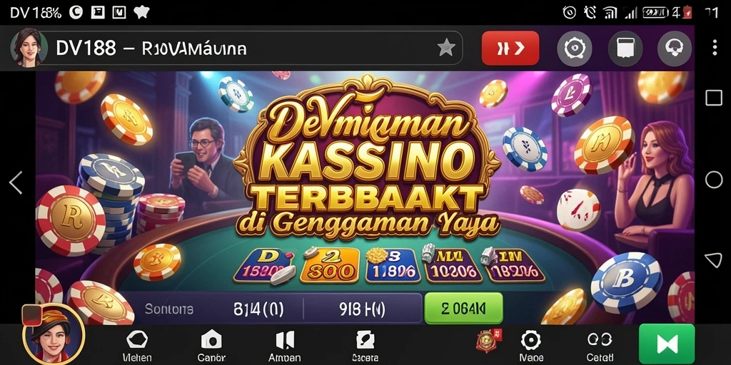 Tangkapan layar gameplay DV188 menunjukkan pengalaman Kasino yang mendebarkan.