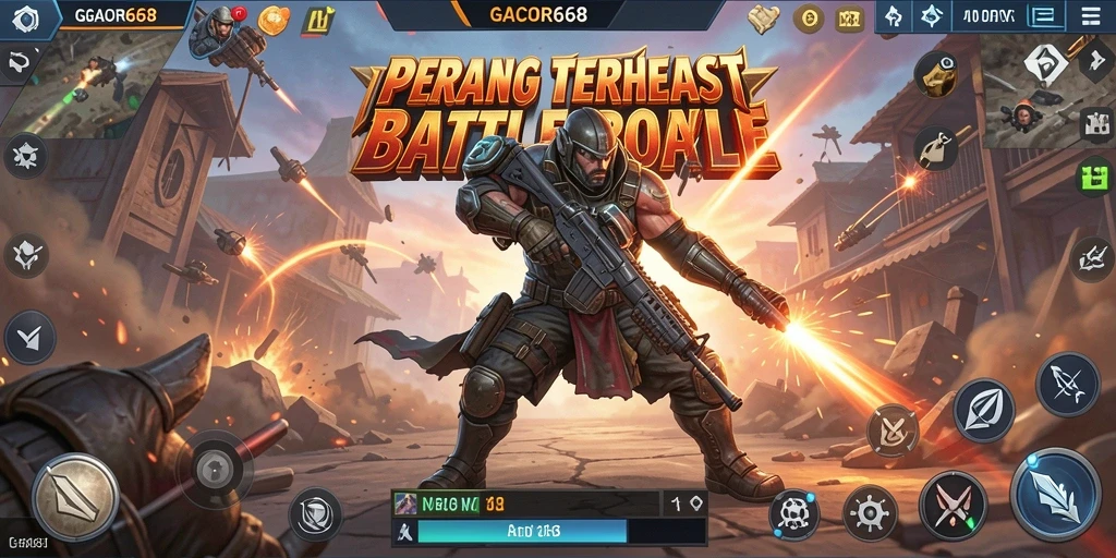 Gameplay GACOR668 yang mendebarkan dalam pertempuran Battle Royale.