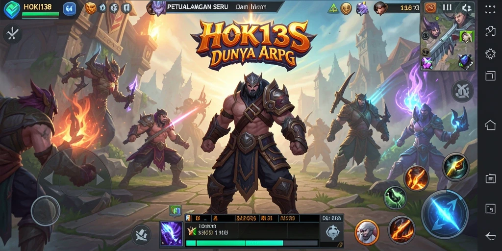 Tampilan gameplay seru di dunia ARPG HOKI138.
