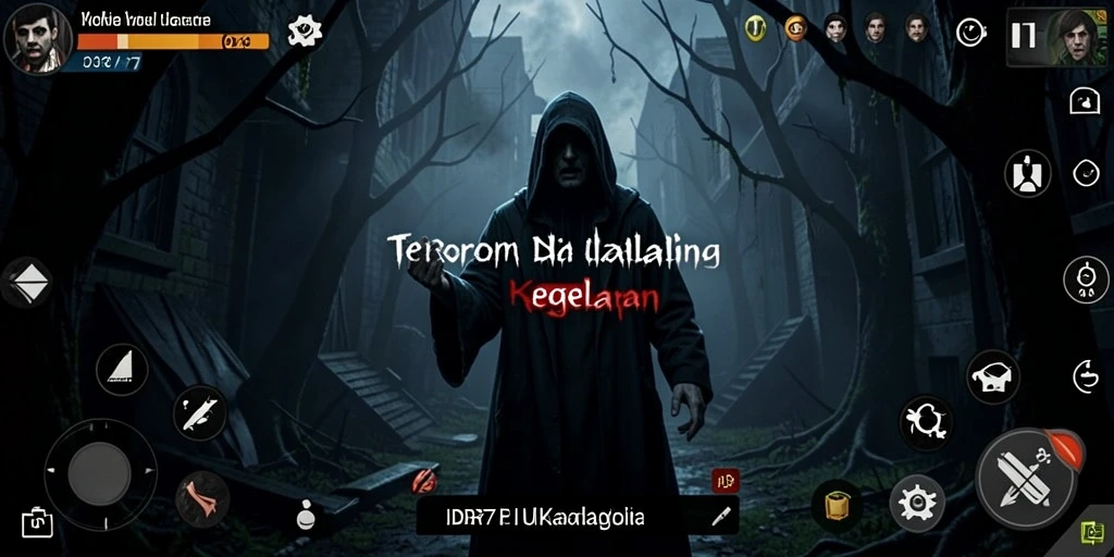 Tampilan gameplay menyeramkan dan menegangkan di IDR77.