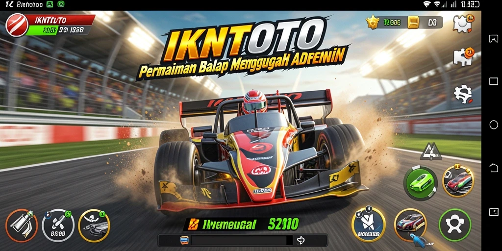 Tampilan gameplay Racing yang mendebarkan dari IKNTOTO.