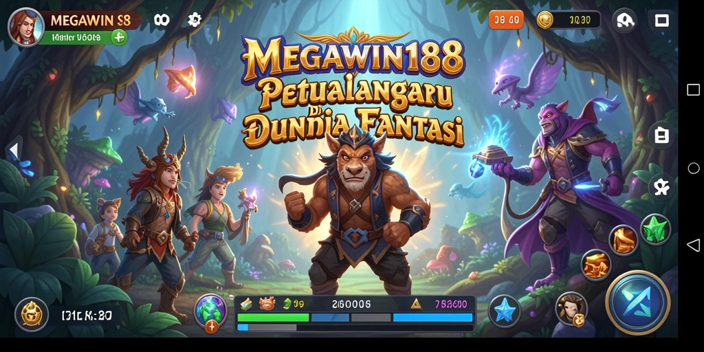 Tampilan gameplay petualangan seru dalam MEGAWIN188.