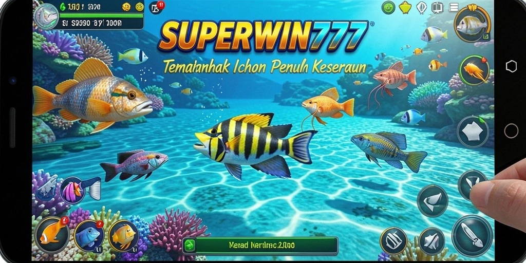 Tampilan menarik dari gameplay Tembak Ikan di SUPERWIN777.