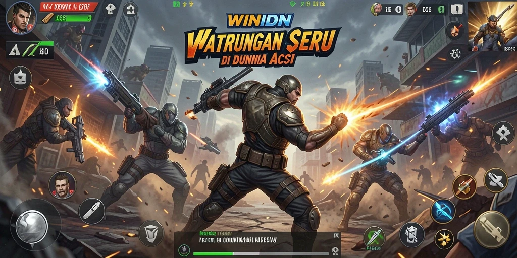 Gameplay seru di WINIDN dengan aksi pertarungan intens.