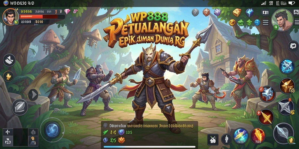 Screenshot menunjukkan aksi pertarungan mendebarkan di WP888.