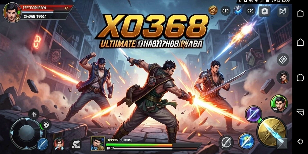 Tampilan gameplay seru dari pertarungan di XO368.